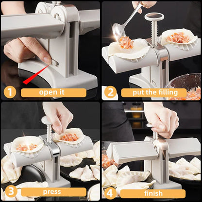 LuxRoyale Double Head Automatic Dumpling Maker Mould