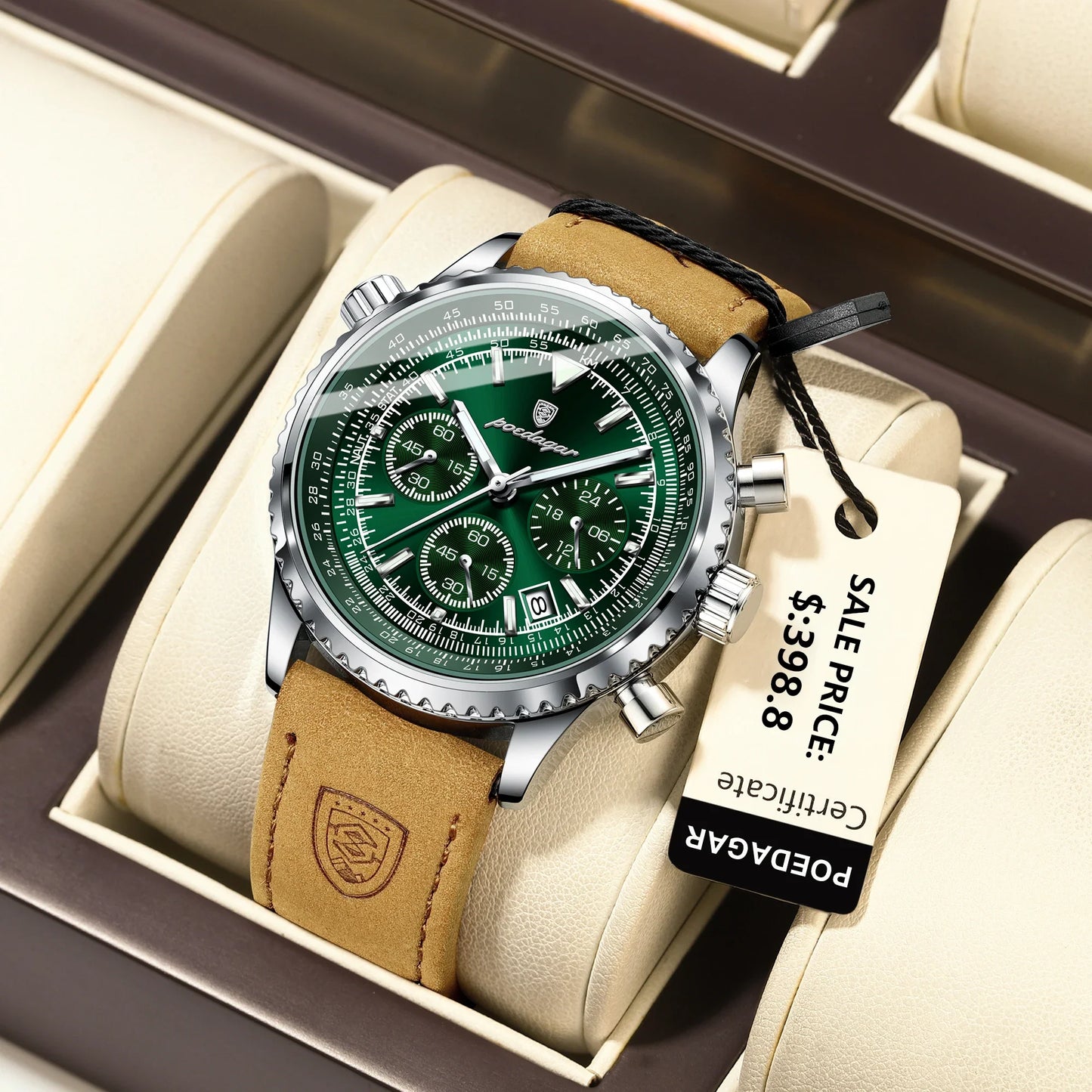 RoyaleGlow Apollo Chrono – Luxury Quartz Waterproof Military Sports Watch for Men