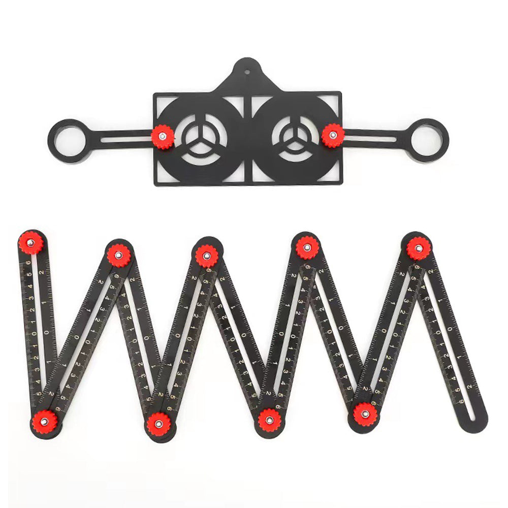 Royaleva Adjustable Aluminum Alloy Tile Work Folding Ruler