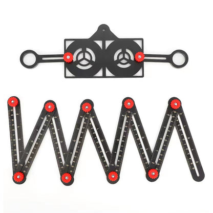 Royaleva Adjustable Aluminum Alloy Tile Work Folding Ruler