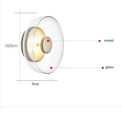 LuxRoyale Smoked Glass Designer Ceiling Light Fixture