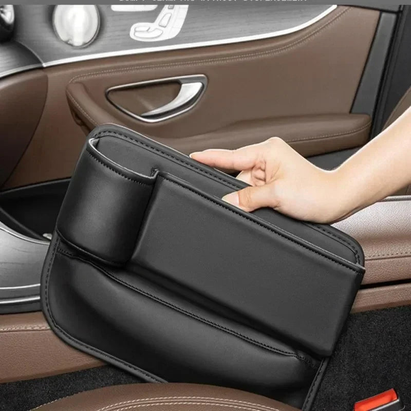 Luxora Car Seat Organizer with Cup Holder - Multifunctional Front Seat Storage Solution