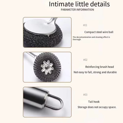 Royallure Heavy Duty Stainless Steel Scouring Pad for Effortless Burnt Food Removal