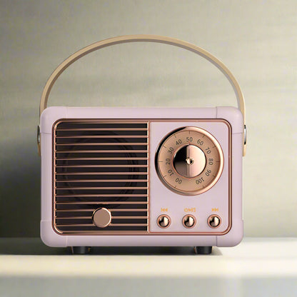 Portable Bluetooth Speaker – Retro-Style Multi-Mode Wireless Mini Speaker for Rich Sound