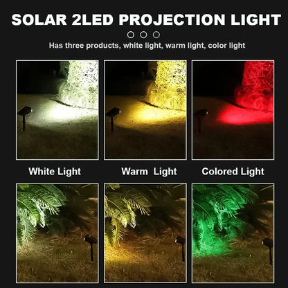 LuxRoyale Solar LED Outdoor Floor Light ,Waterproof Multi-Zoom Landscape Lighting