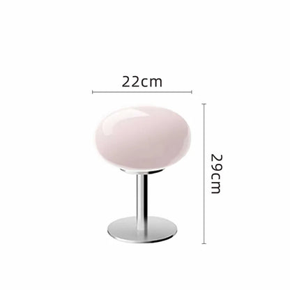 Royallure Lollipop Bauhaus Table Lamp - Nordic Retro & Playful Design - Pink / Warm Light / USB Chargeable