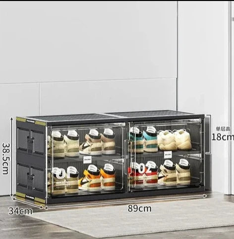 Royallure Smart Shoe Organizer - Space-Saving Stackable Storage Solution for Easy Access and Durability