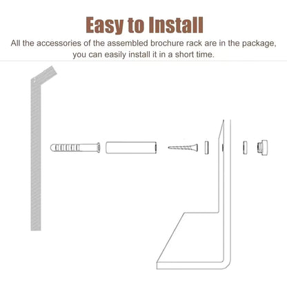 Luxora Floating Acrylic Wall Shelves- 2 Pack Modern Book Magazine Storage Rack