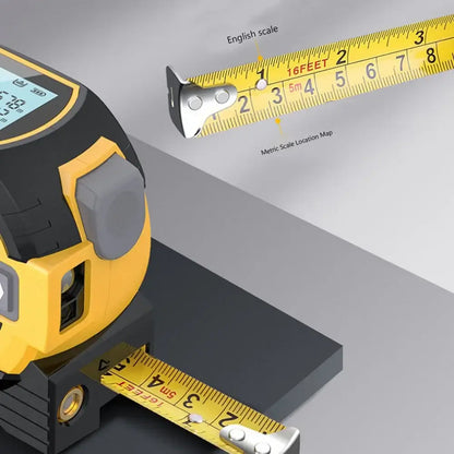 Royallure Digital Laser Rangefinder with Tape Measure Function – Backlit , 100m Range, Memory Function