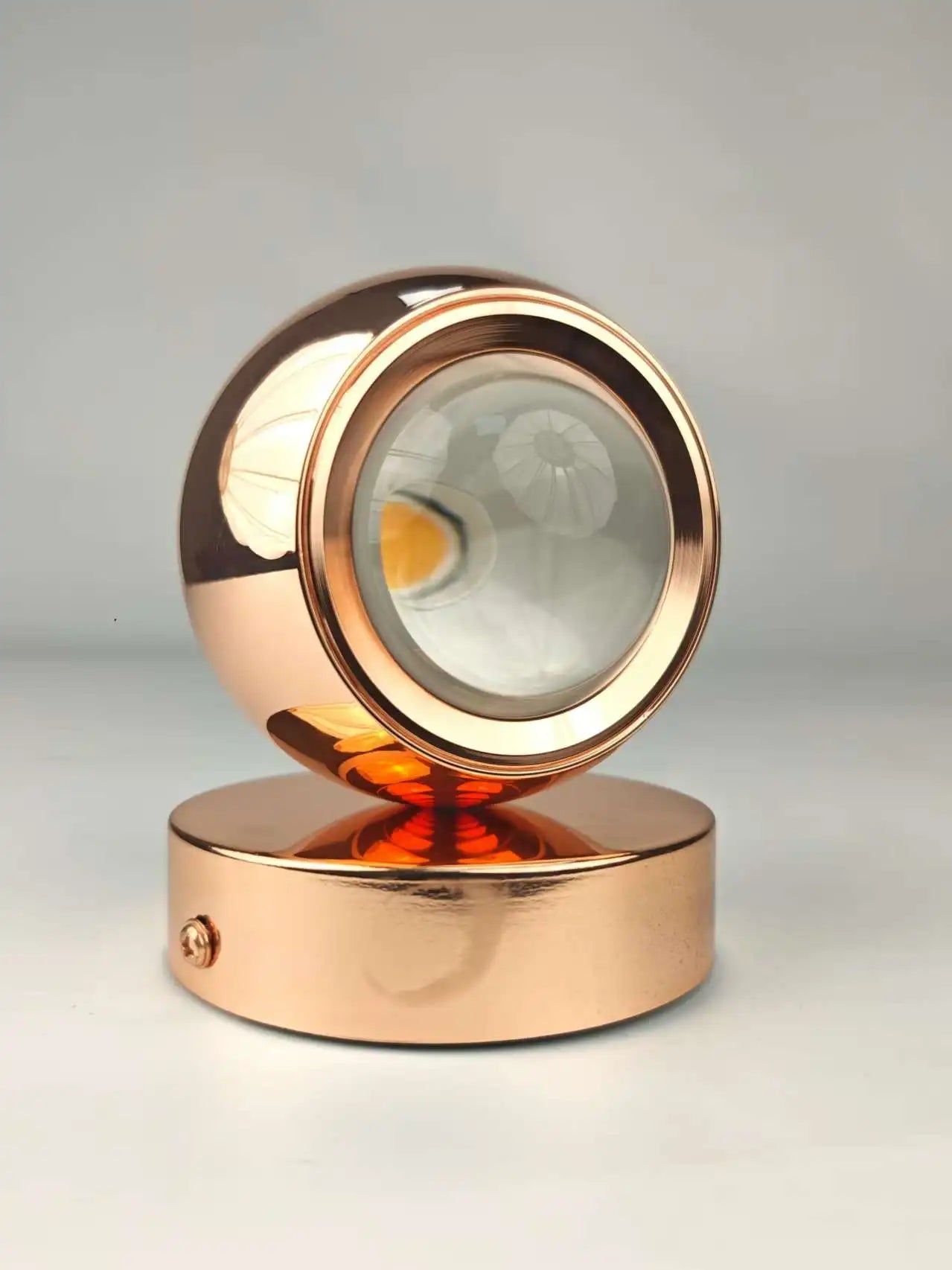 LuxRoyale Minimalist Polished Wall Light With Crystal Hourglass Core Dual Arcs