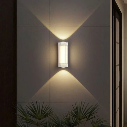 LuxRoyale Nordic Cylinder Outdoor Wall Light with Frosted Diffuser - IP65 Weatherproof