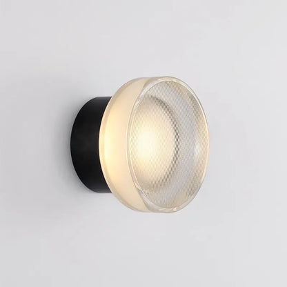 RoyaleGlow Spanish Glass LED Wall Lamp - Luxury Bedside Decorative Sconce - Golden / Neutral