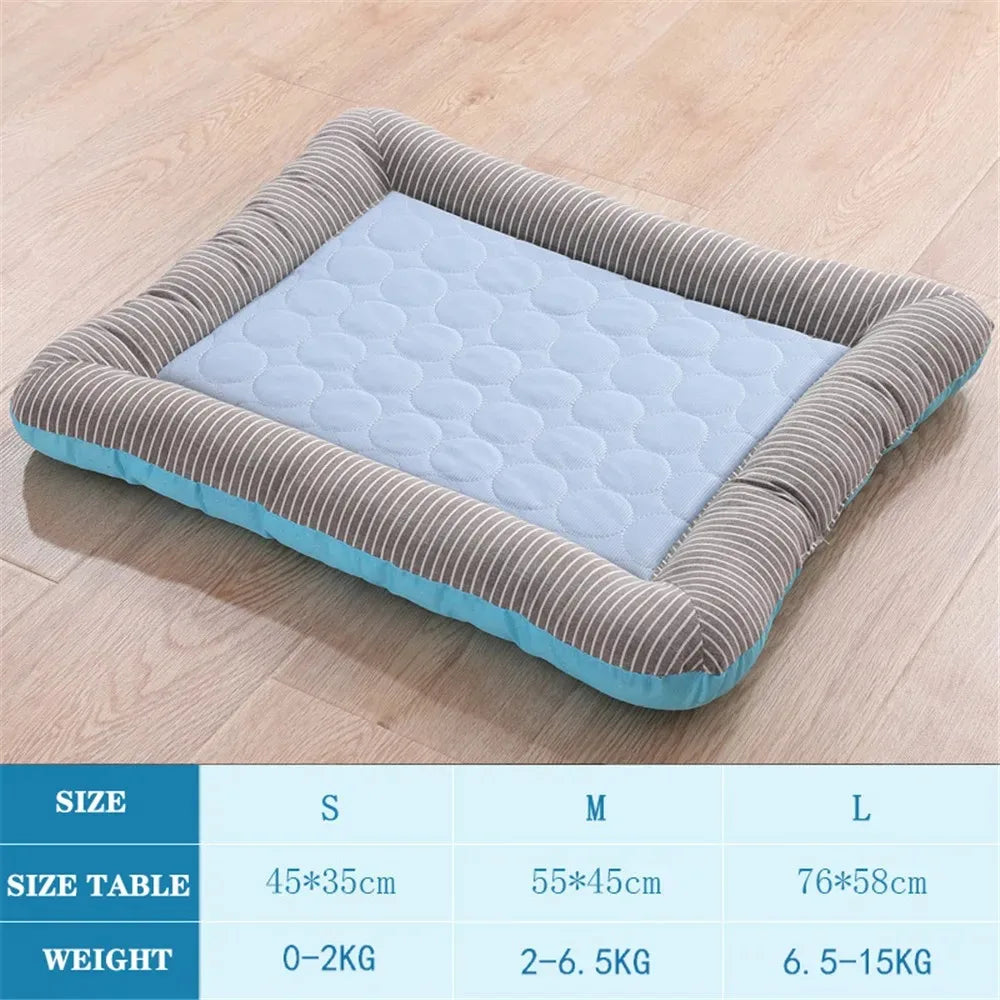 Rayvia Cooling Pet Bed Pad With Soft Quilt Surface For Pets And Small Animals