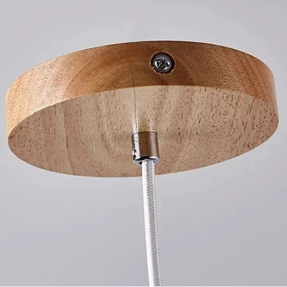 Luxora Modern LED Pendant Lamp - Long Tube Wooden Japanese Style for Home Decor