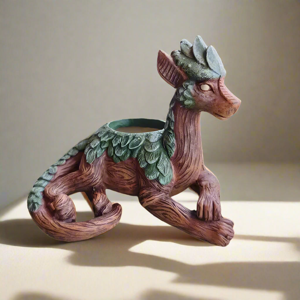 Royaleva Dragon Tree Succulent Planter for Whimsical Home and Garden Décor