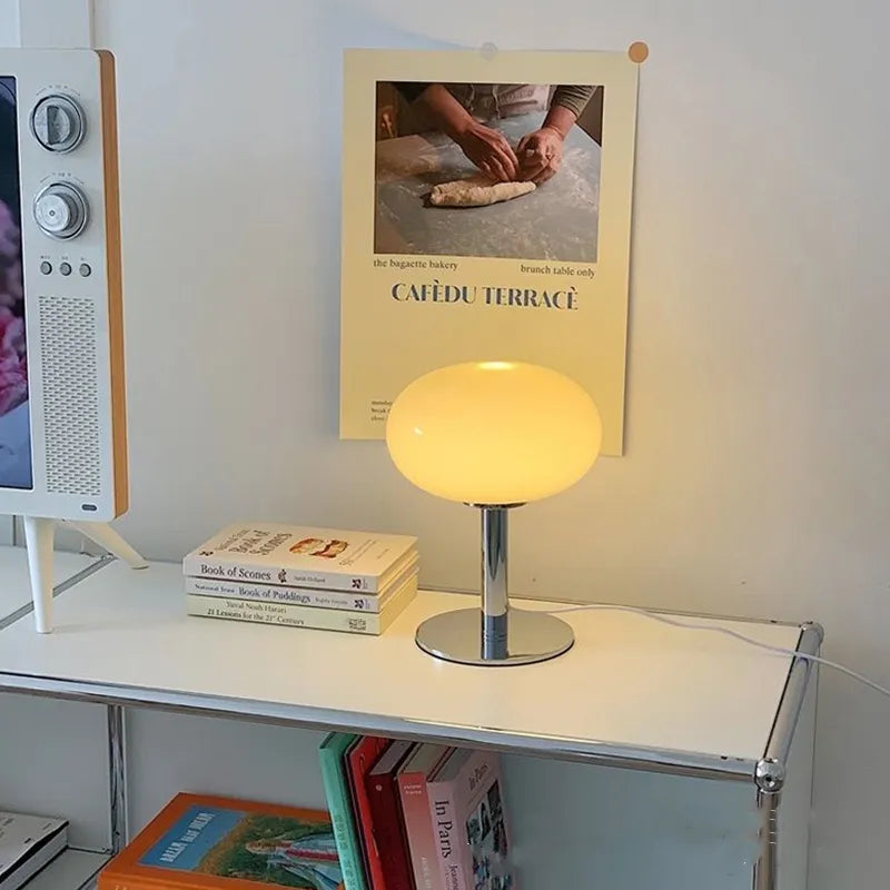Royallure Lollipop Bauhaus Table Lamp - Nordic Retro & Playful Design - Yellow / Warm Light / USB Chargeable