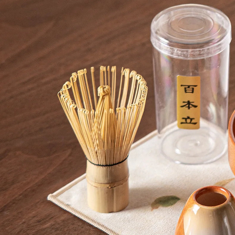 Royelux Premium 4-Piece Ceramic Matcha Tea Set with Bamboo Whisk, Gift Box for Tea Ceremony