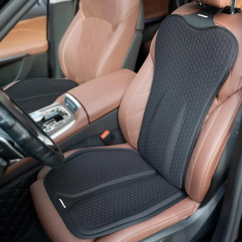 Luxora 3D Gel Car Seat Cushion with Lumbar Back Support for Ultimate Comfort