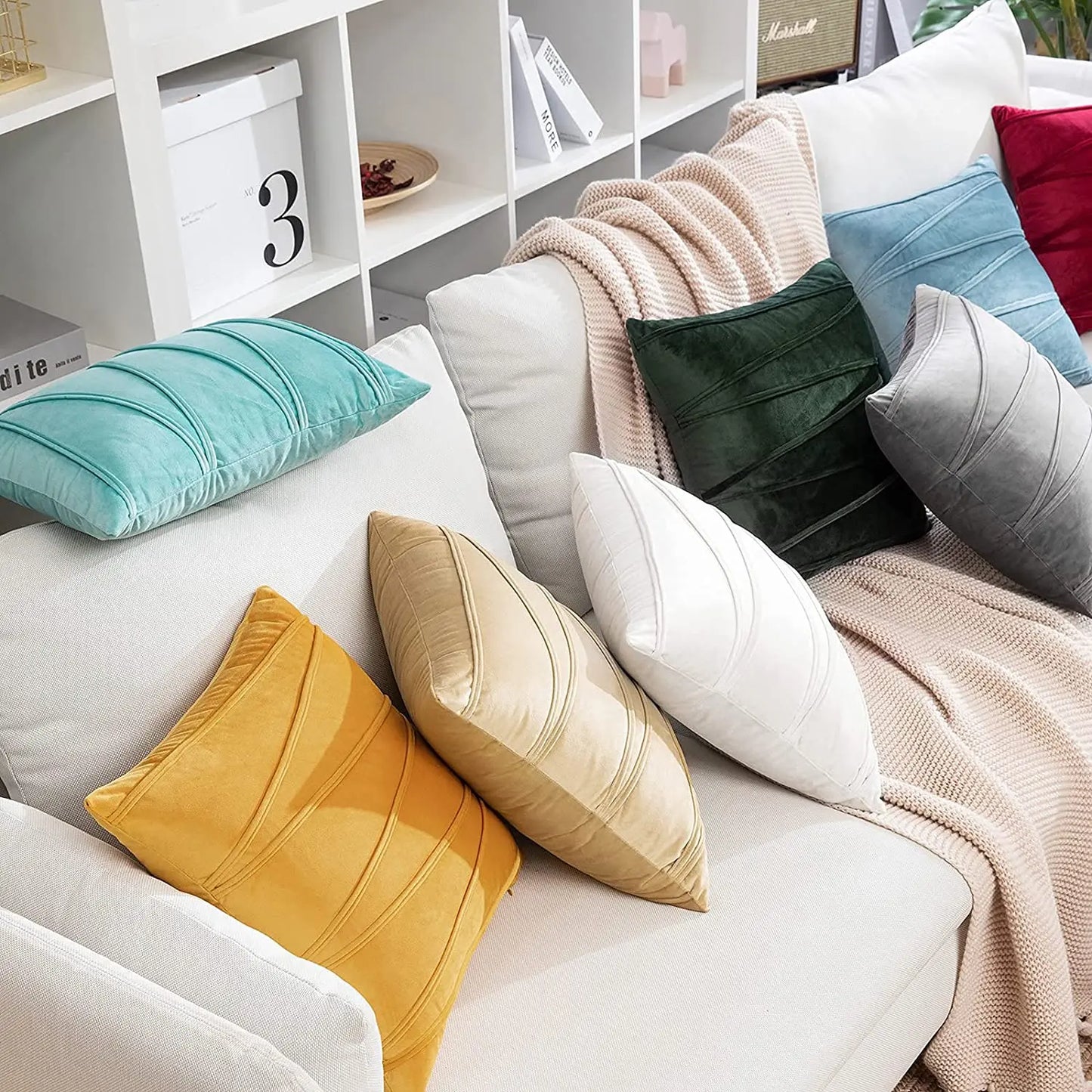 Royallure Luxury Velvet Cushion Covers for Elegant Home Decor - Soft & Stylish