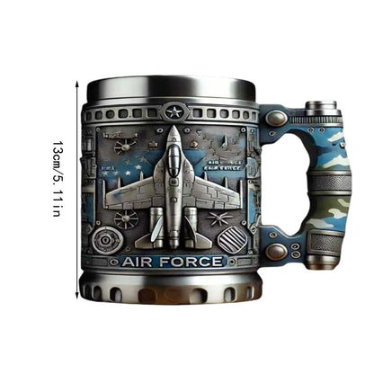 Royelux Military 3D Coffee Mug – Handmade Army Gift for Veterans & Collectors