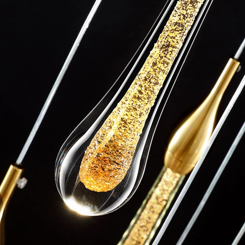 Royaleva Crystal Glass Wall Lamp, Modern Pendant Wall Light For Hallways, Bedrooms, Living Rooms