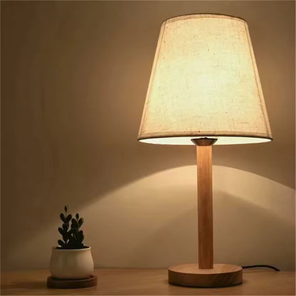Royallure Wooden Table Lamp Base with E27 Holder & On/Off Switch for Home Lighting