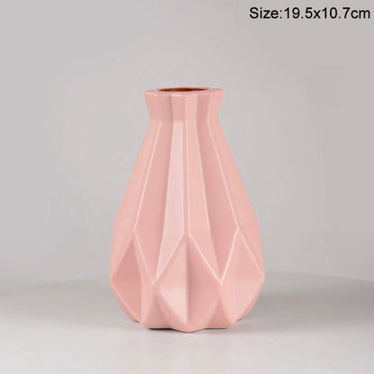 Royelux Nordic Ceramic Plastic Vase - Elegant Modern Home & Event Décor