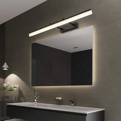 LuxRoyale Waterproof LED Bathroom Mirror Wall Light, Slim Modern Fixture