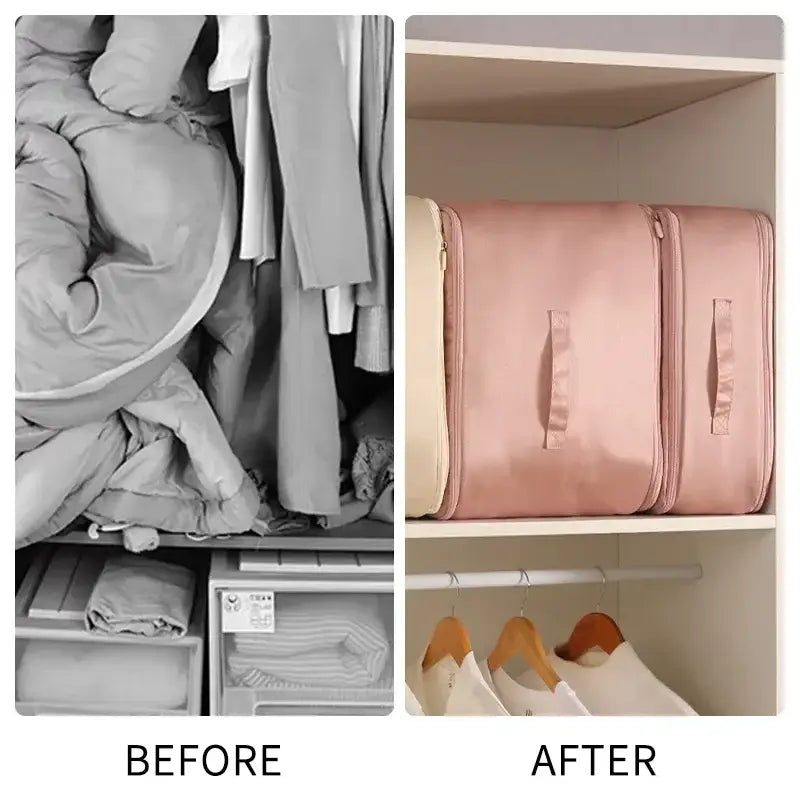 Royallure Compression Storage Bags – Water-Repellent Nylon, Easy-Zip, Closet & Travel Saver