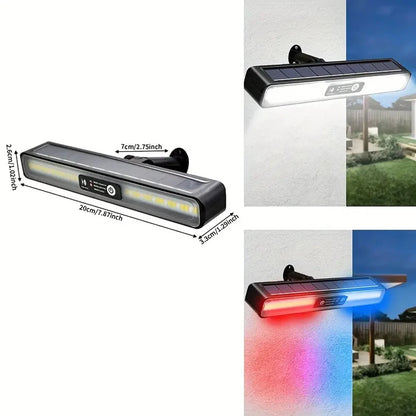 Royelux Solar Warning Wall Light - Wall-Mounted Decorative Outdoor LED Lamp