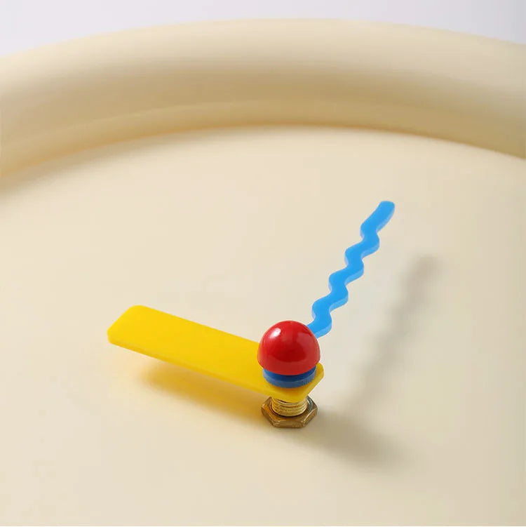 Royaleva Playful Modern Wall Clock, Bold Colorful Round Design For Creative Homes