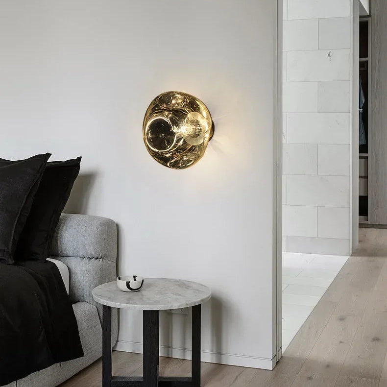 Rayvia Lava Wall Light, Modern Ambient Glass Wall Lamp for Bedroom & Living Room