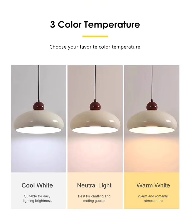 RoyaleGlow Retro Iron Pendant Light - Modern Glass Hanging Lamp for Dining, Bedroom
