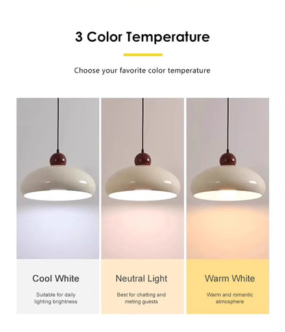 RoyaleGlow Retro Iron Pendant Light - Modern Glass Hanging Lamp for Dining, Bedroom
