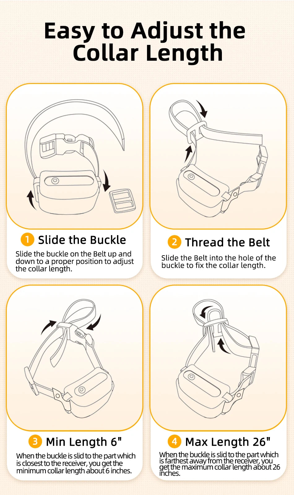 Royallure Rechargeable Waterproof Dog Training Collar - Shock E Collar with Remote Control