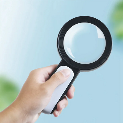 Royaleva Optical Magnifying Glass 30X Handheld Seniors Reading Magnifying For Reading