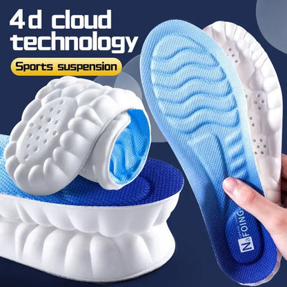 Royallure CloudFlex Orthopedic Insoles – 4D Memory Foam, Shock-Absorbing, Trim-to-Fit