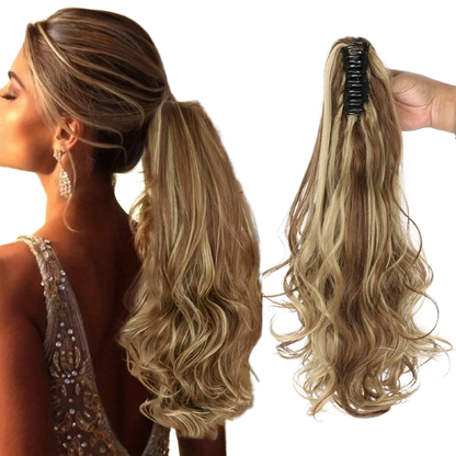 Luxora Long Ponytail Clip On Hair Clamp Extension 22 Inch