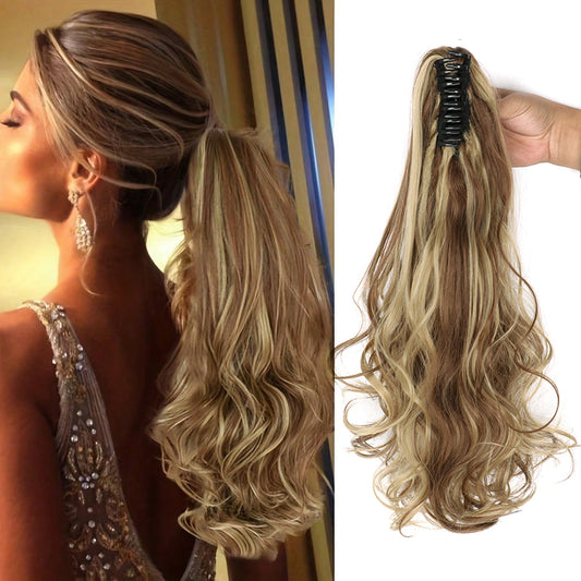 Luxora Long Ponytail Clip On Hair Clamp Extension 22 Inch