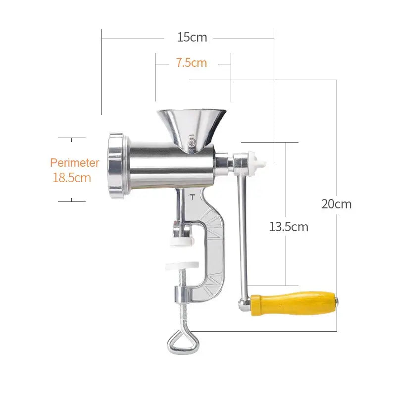 Royallure Manual Stainless-Steel Sausage Stuffer & Meat Grinder – Hand-Crank, Heavy-Duty