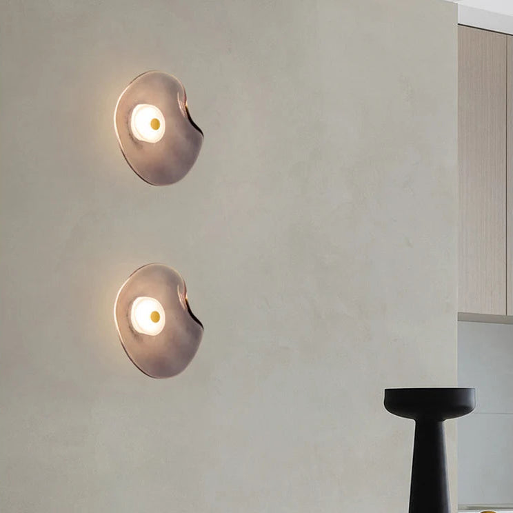 LuxRoyale Modern Minimalist Glass Wall Sconce - Hallway Ambient Glow
