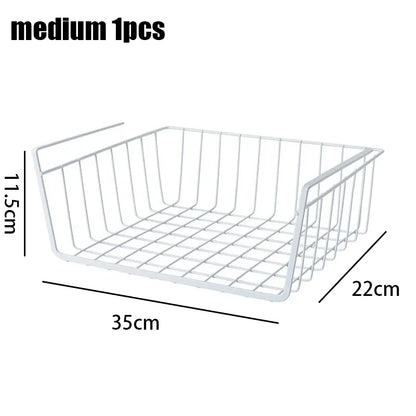 Rayvia Storage Hanging Basket – Multi-Functional Wire Organizer for Kitchen & Bathroom