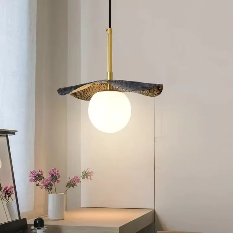 LuxRoyale Modern Alabaster Globe Pendant Light - Elegant Contemporary Design