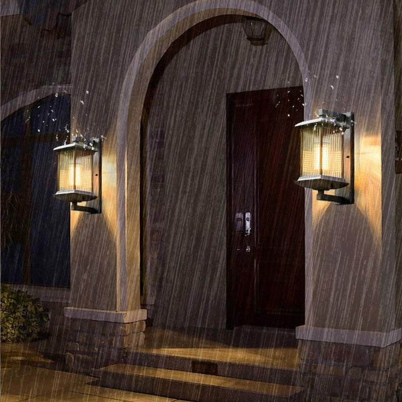 Rayvia Modern Black Porch Wall Sconce Light IP54 Waterproof Outdoor Contemporary