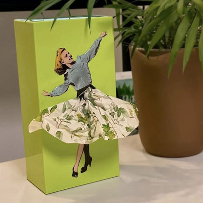 Luxora Flying Skirt Tissue Box Fun Home Decor Item