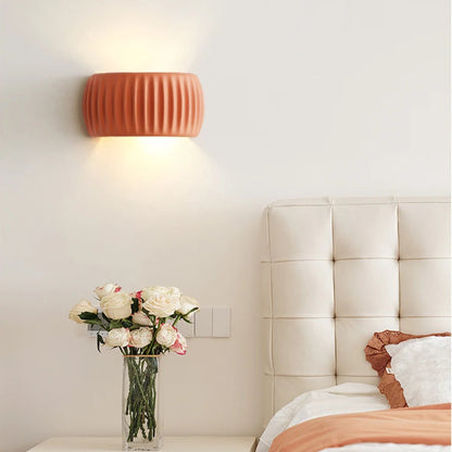 LuxRoyale Modern Minimalist Soft Cream Resin Wall Lamp For Accent Lighting