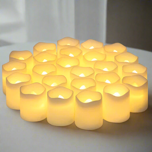 Royallure Set of 24 Flameless LED Candle Lights for Cozy Outdoor Ambiance - Default Title