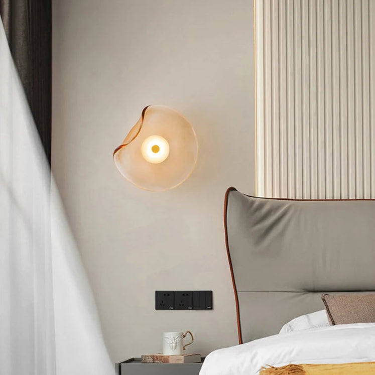LuxRoyale Modern Minimalist Glass Wall Sconce - Hallway Ambient Glow