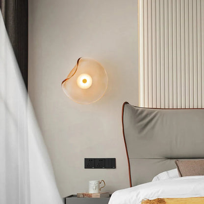 LuxRoyale Modern Minimalist Glass Wall Sconce - Hallway Ambient Glow