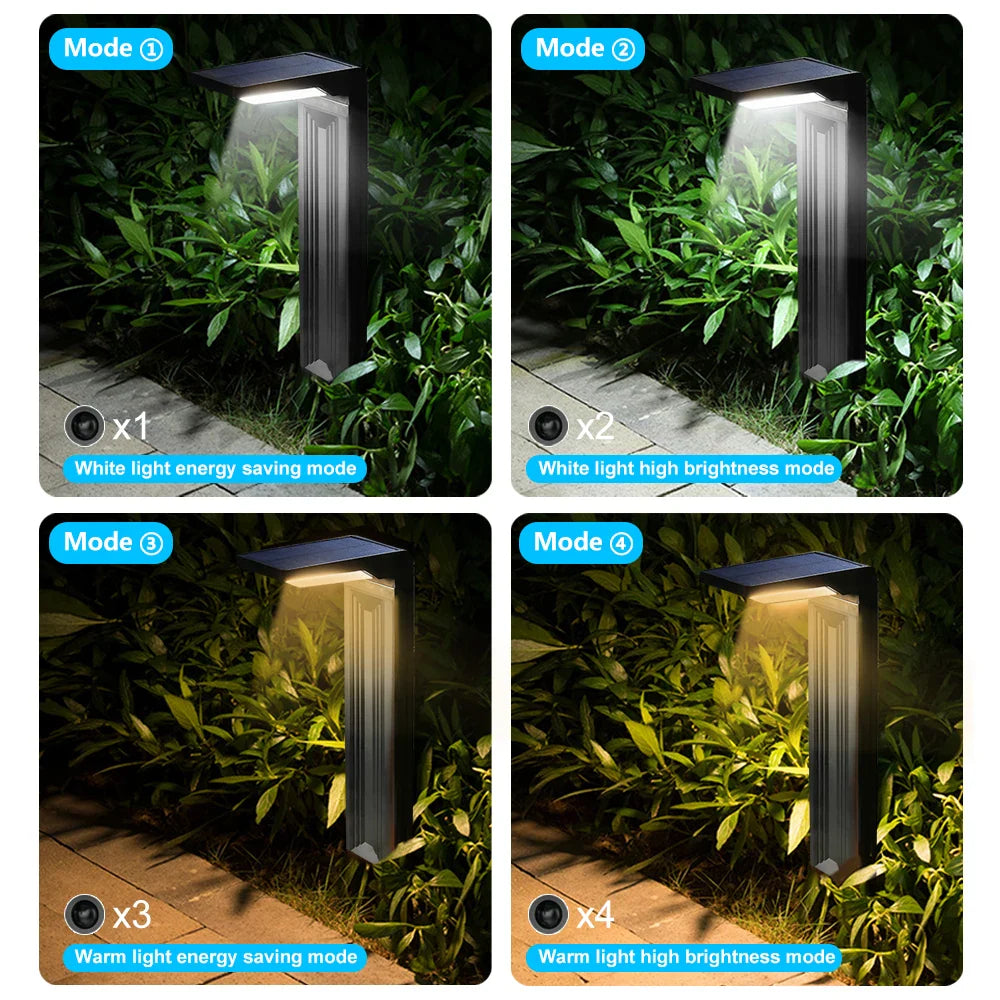 Solar LED Pathway Lights - Waterproof, Dual Color Solar Garden Lights - Only Warm